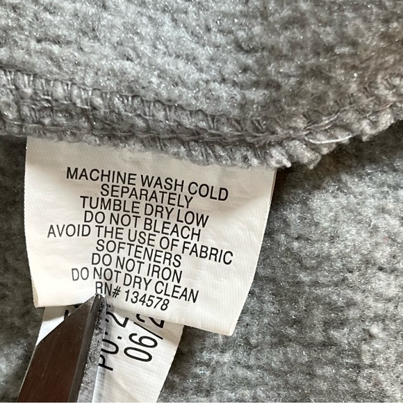 Vineyard Vines Martha’s Vineyard Full Zip Knit Fleece Vest Gray Size Small Fall - Picture 13 of 16